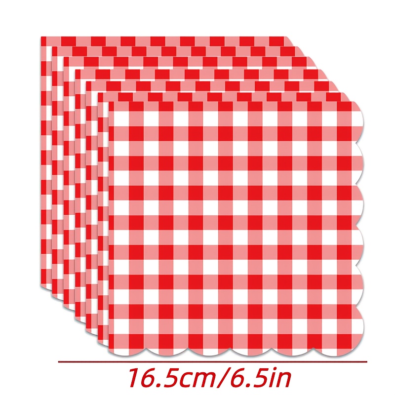 E-shop Ein Set aus 25 hochwertigen Servietten, ideal für Picknicks, Feierlichkeiten zum Unabhängigkeitstag, Valentinstagsfeiern und Veranstaltungen im