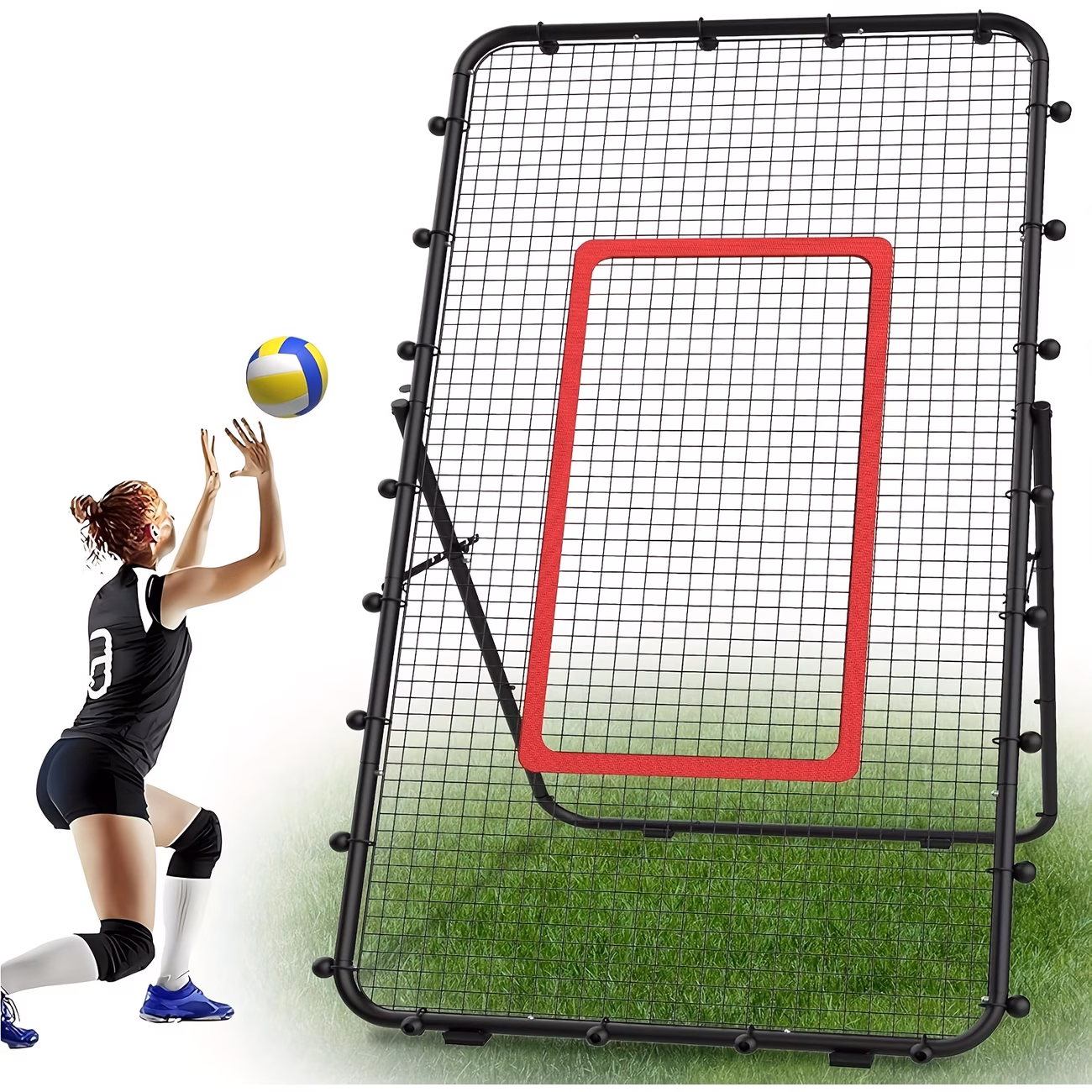 7X4 Ft Adjustable Volleyball Net Setup, High-Quali...