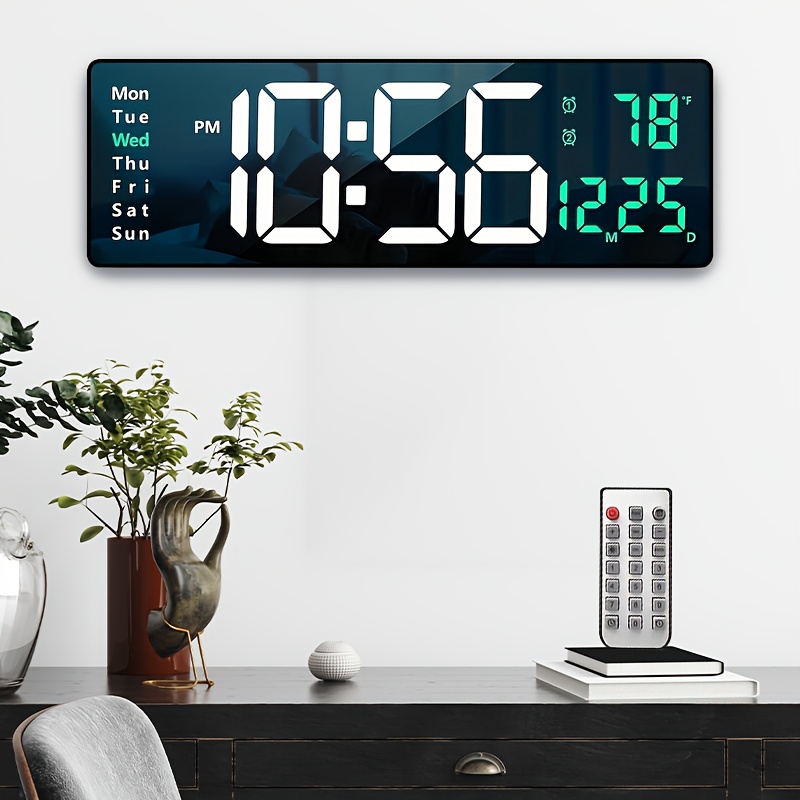 

1 Clock Led, Display Table Clock Electronic Dual Alarm Settings, 4 Level Adjustable Light Clock For Nightstand Bedside, Timing Clock And Countdown :up To 99m 99s, Orange