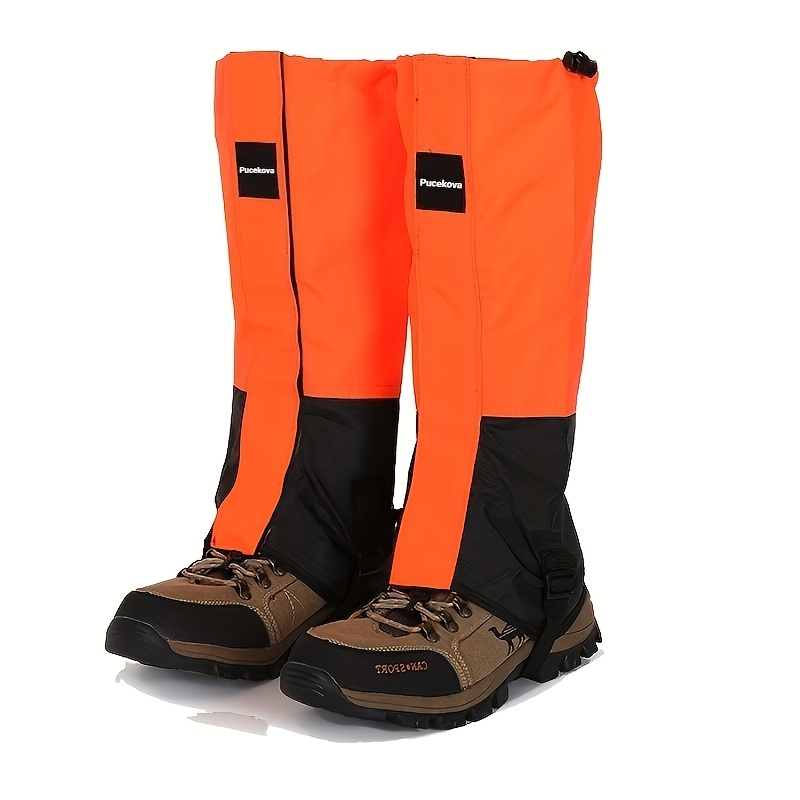1 Pair Leg Guard Covers, Leg Protection Sleeves, Adjustable Protective Gear, Suitable For Outdoor Sports And Outdoor Work, Used When Skiing