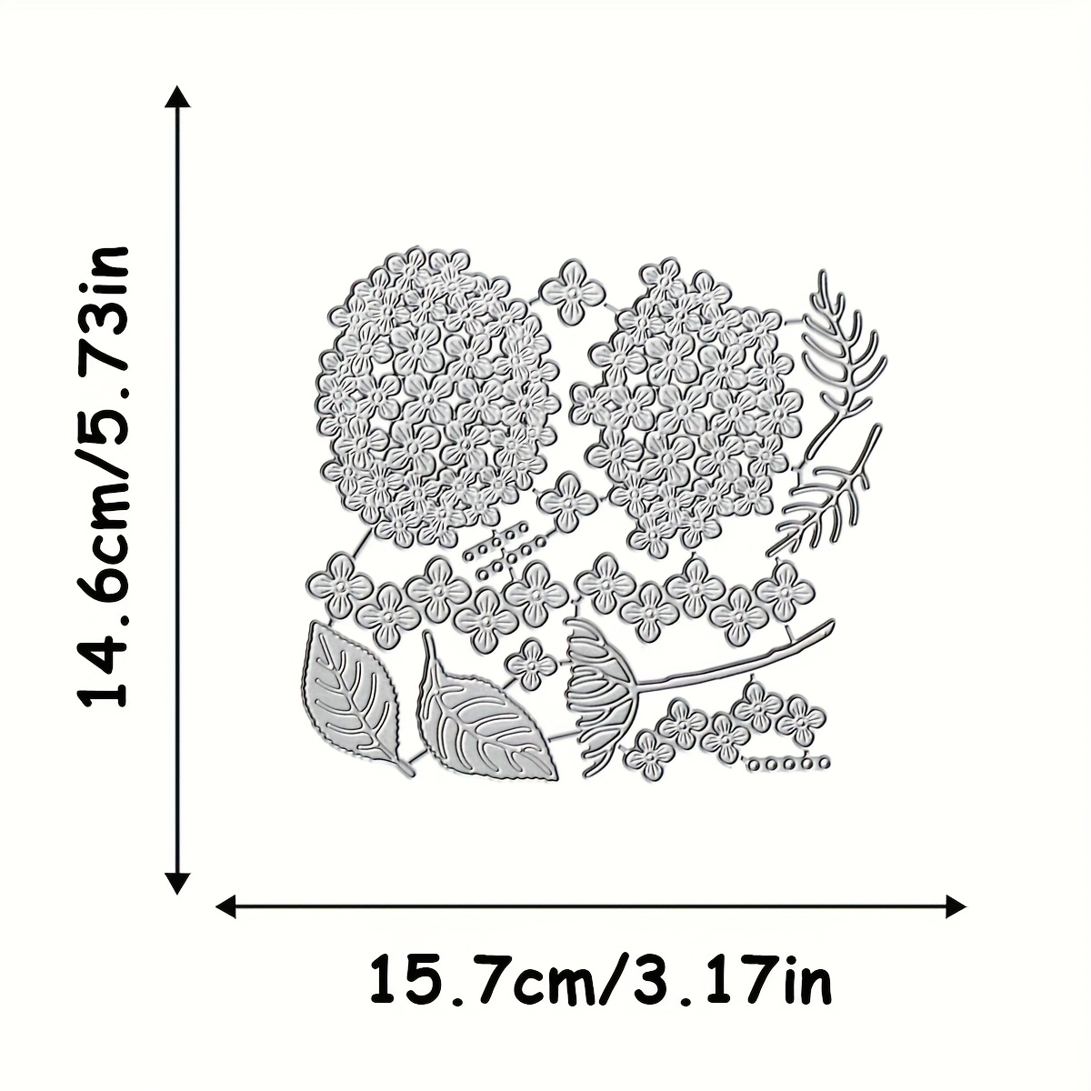 TEMU 1pc Metal Flower Die-cut For Scrapbooking, Newly Die-cuts For Greeting Cards And Photo Albums, Diy Handmade Paper Craft Material