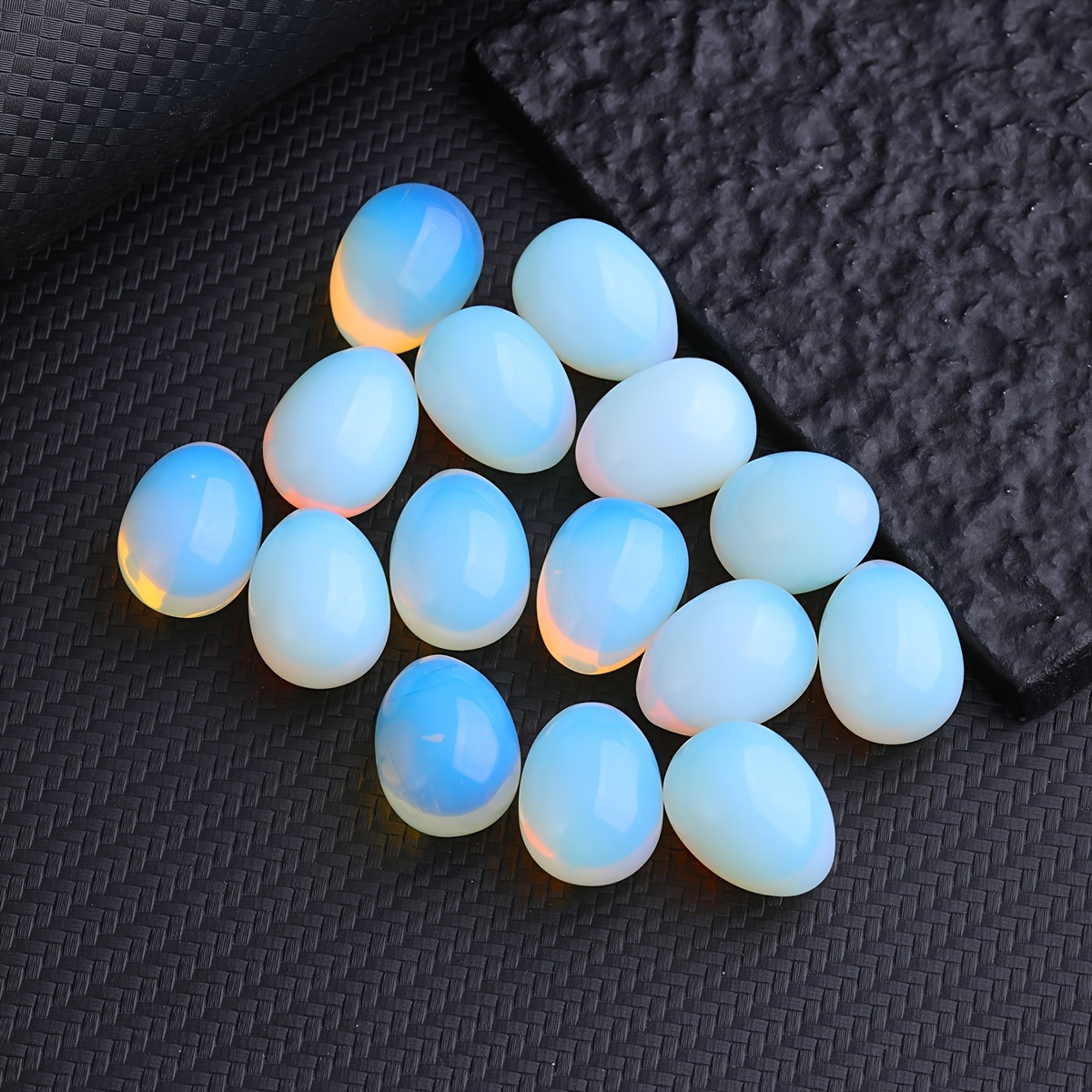 

3/8/15pcs Opal Eggs Bulk Synthetic Crystal Objects Decorations For Palm Pocket Jewelry Easter Gifts Valentine's Day Gift