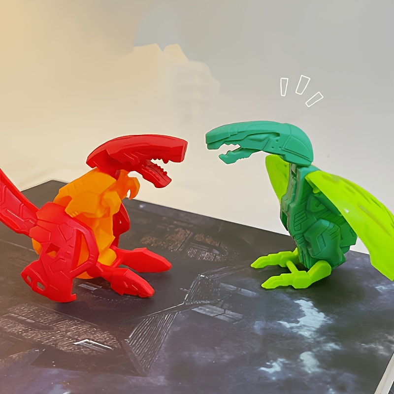 6pcs Dinosaur Transformation Robot Toy Set
