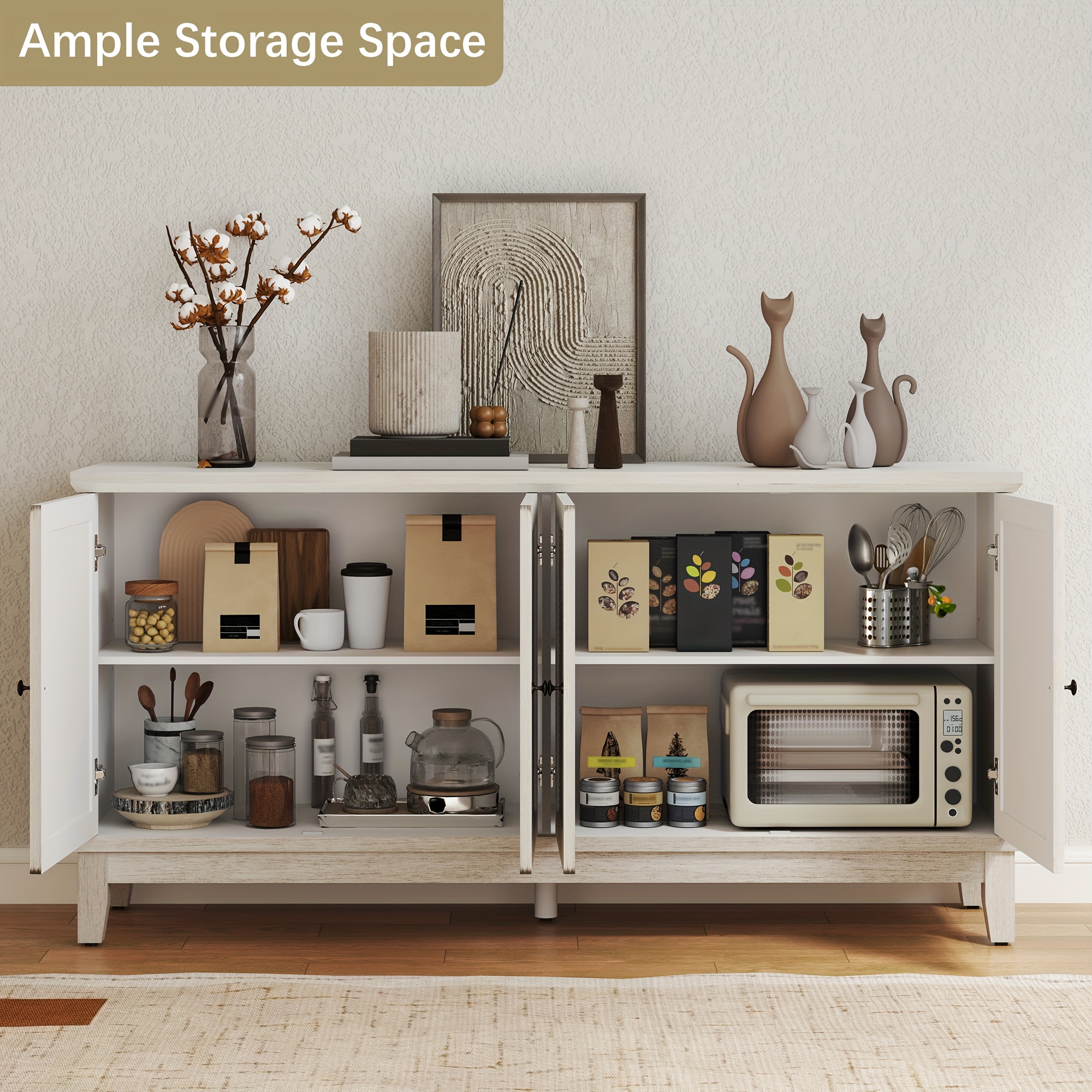 Distressed Storage Buffet Cabinet