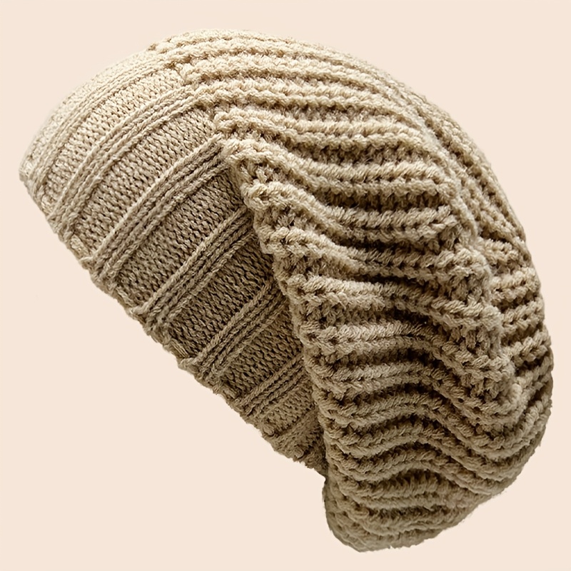 1pc Winter New Women's Elegant Solid Color Versatile Outdoor Travel Warm Beanie