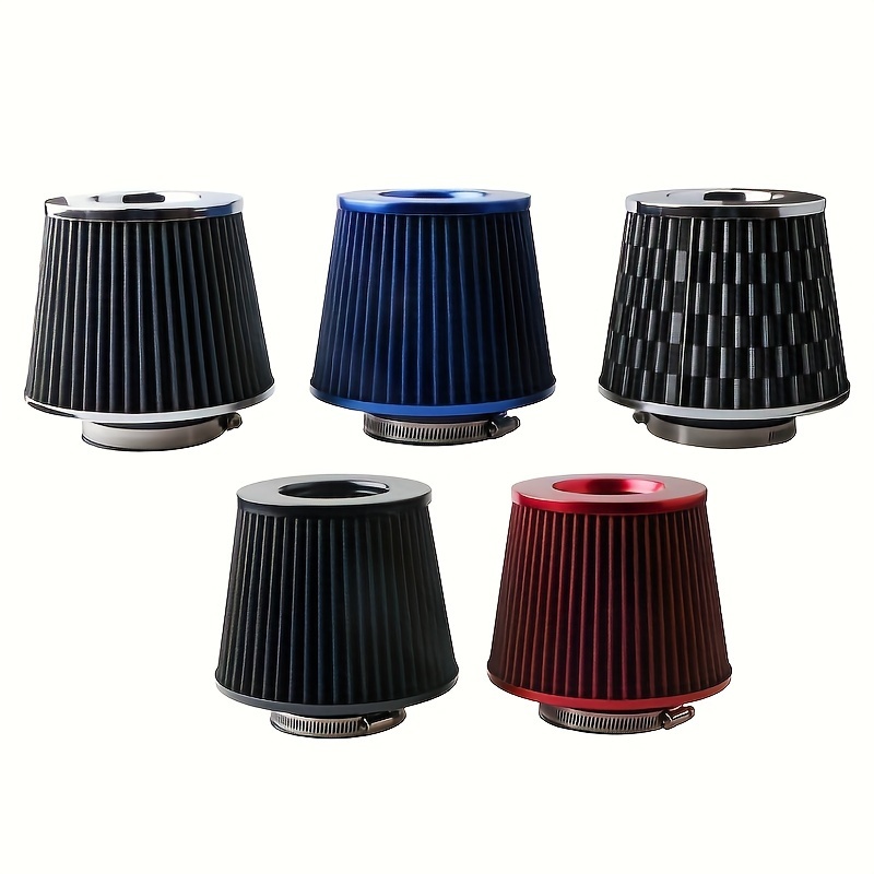 Universal 76mm Car High Flow Cold Air Intake Air Filter Power Intake ...