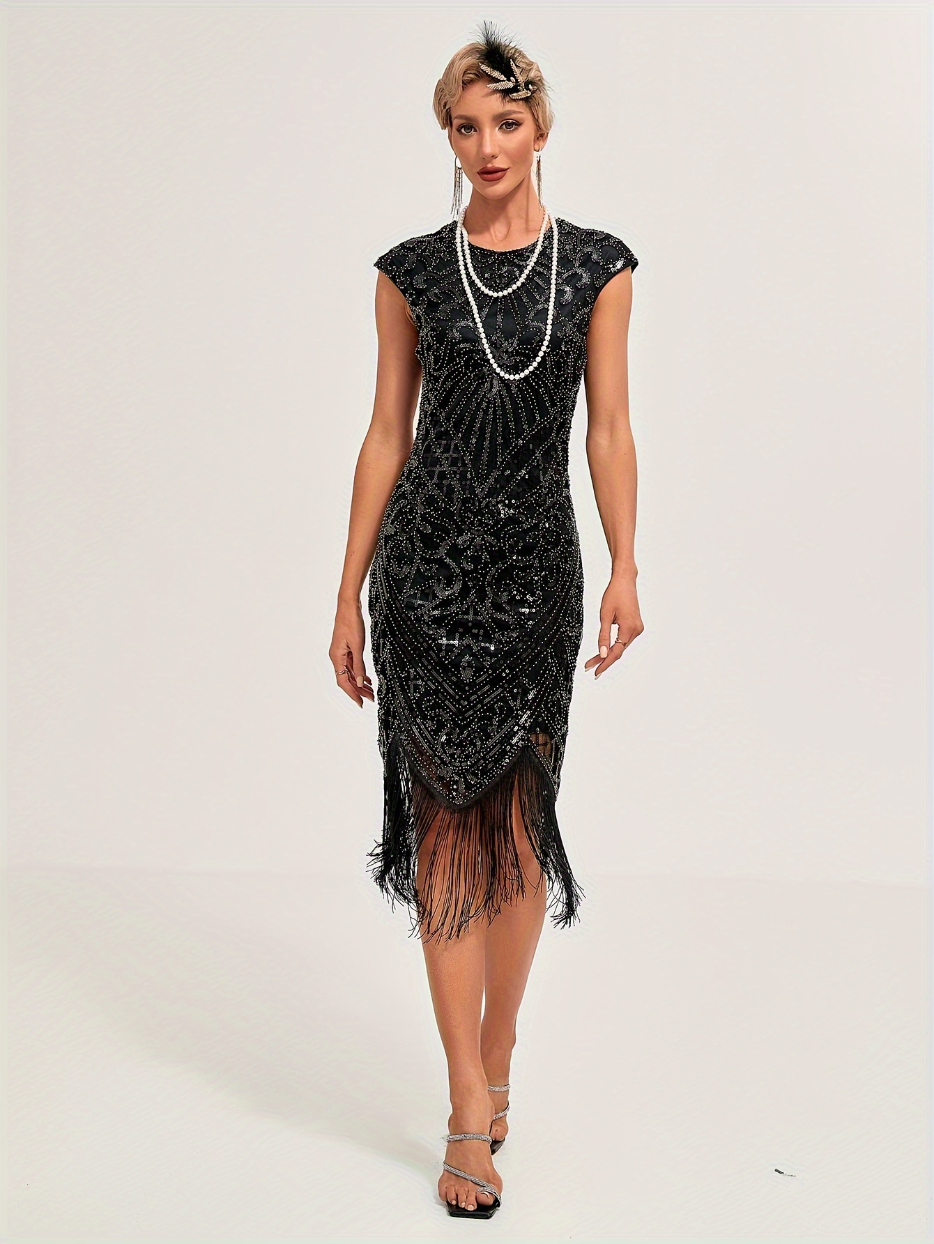 black party dress midi Elegant Janelle Midi Dress in Black - Perfect for Any Occasion