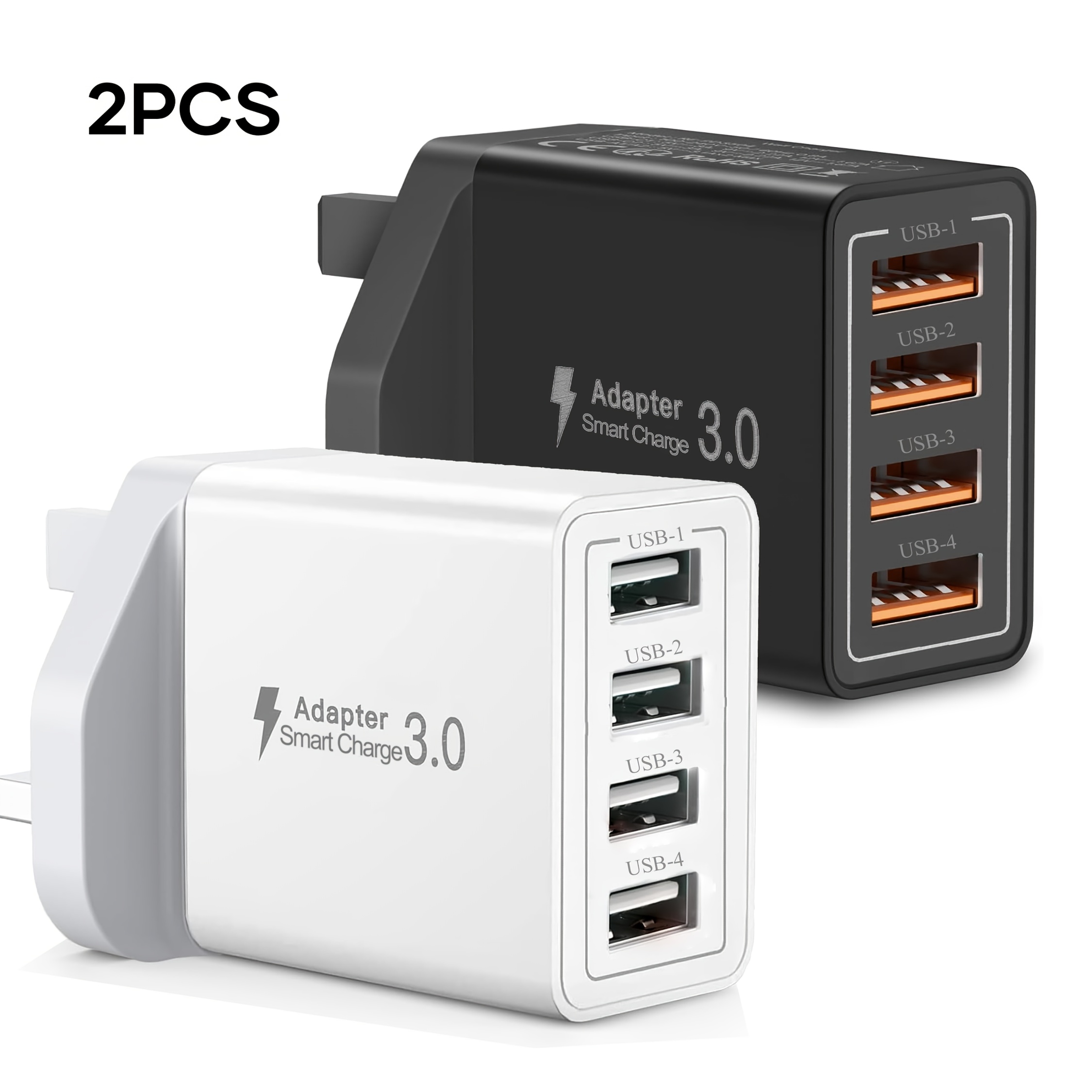 4 port usb fast charger 5v2a wall charger multi usb power adapter for iphone   phones phone camera mp3 etc lightweight design 220 240  20w output 4 port charging station no battery power supply mode universal connector