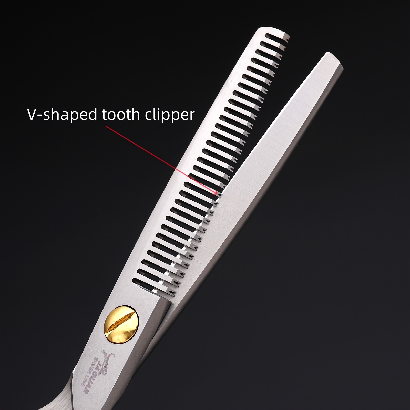 Jungle Leopard Self-Sharpening Scissors for Salon Use