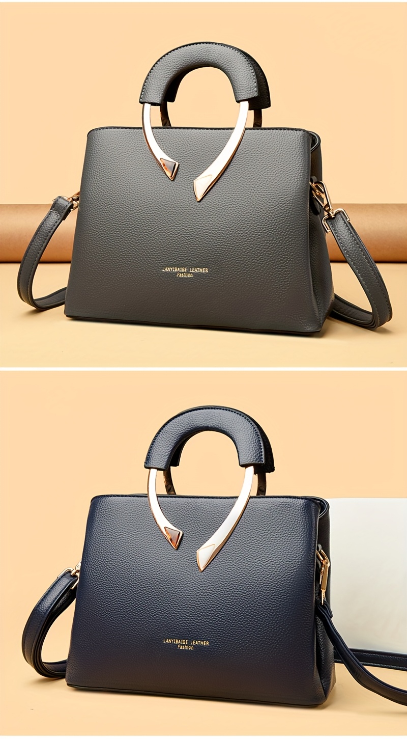 Fashionable Women'S Handbag Made of High-Quality Material, a Easy Shoulder Crossbody Bag with Three Layers And Large Capacity, Vintage Tote Bag