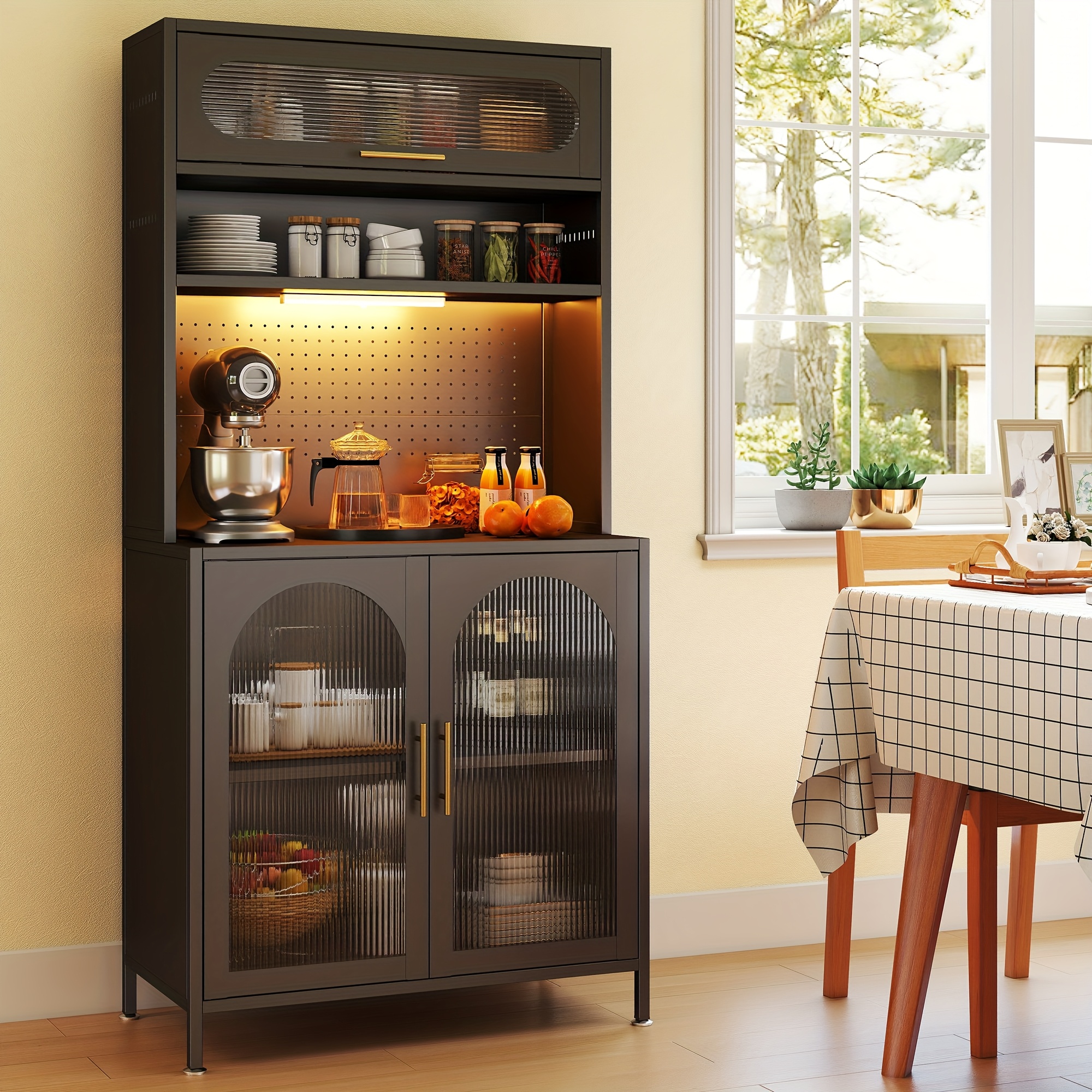 coffee bar cabinet sold on Temu United States, image size:2000x2000