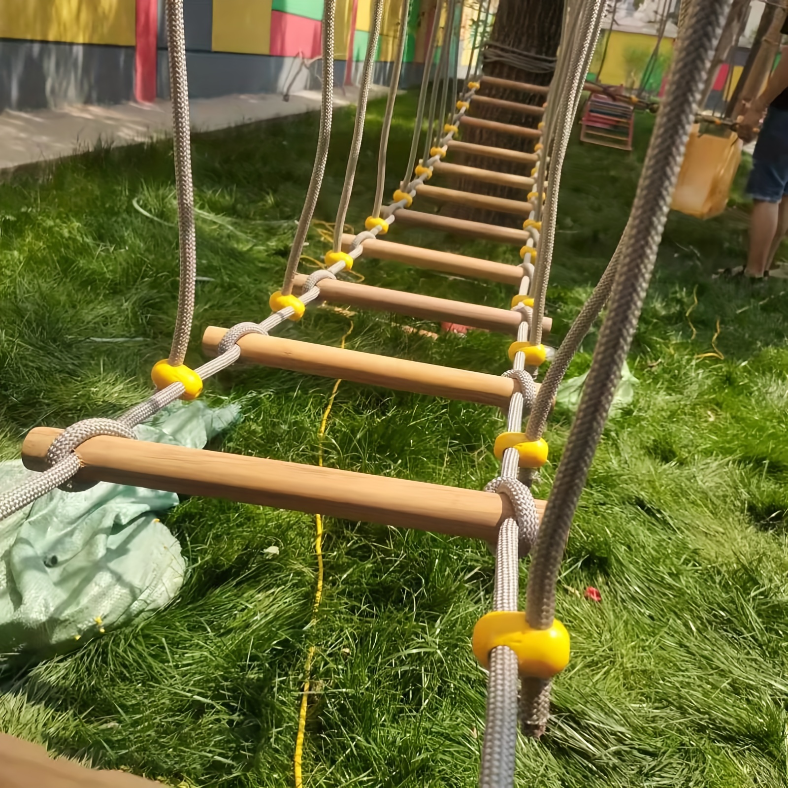 amusement park suspension bridge playground suspension Temu