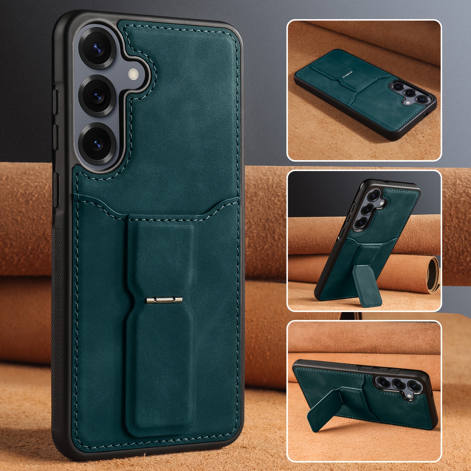 phone case for for galaxy s26 s25 s24 s23 s22   fe a56 a55 a36 a35 a17 a16 a15 4g 5g fashionable faux leather wallet case with card holder slots kickstand stand protective shockproof phone cover for women and for man