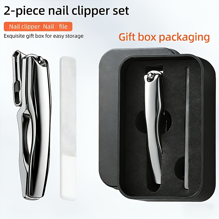 360-degree Rotating Nail Clipper, Multi-angle Stainless Steel Nail Clipper, Alloy Mirror End Nail Scissors