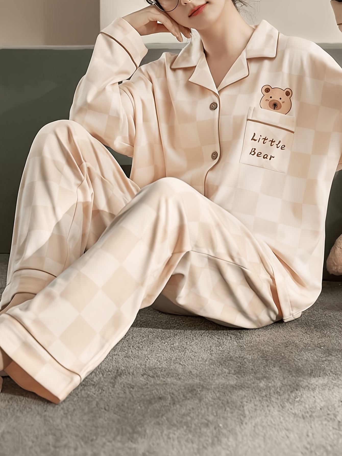 bear pajamas sold on Temu United States