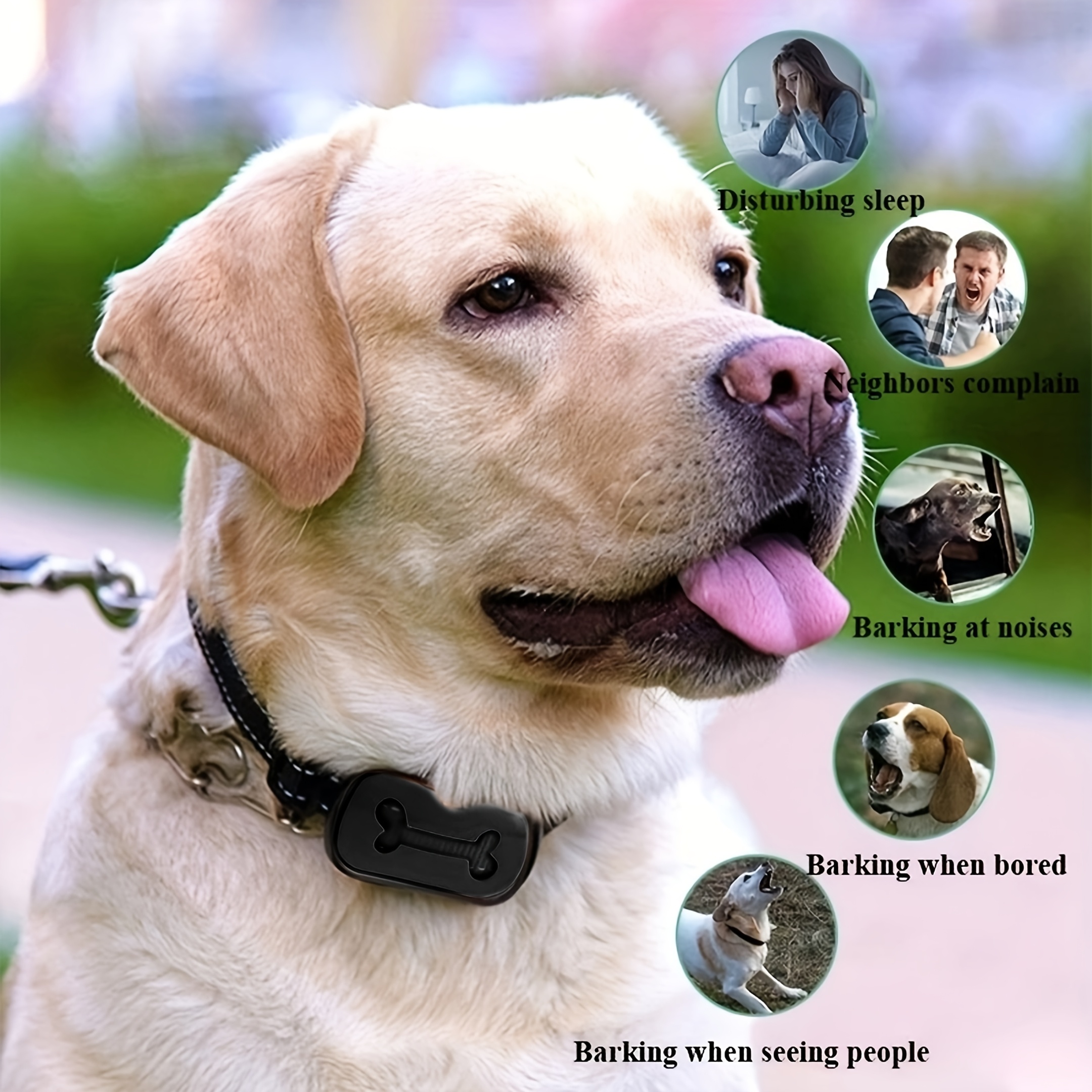 1  ultrasonic barking stopper usb rechargeable automatic dog training   anti barking collar plastic material lithium battery polymer 36v operating voltage effective canine training tool dog training  e sleek   rechargeable   0