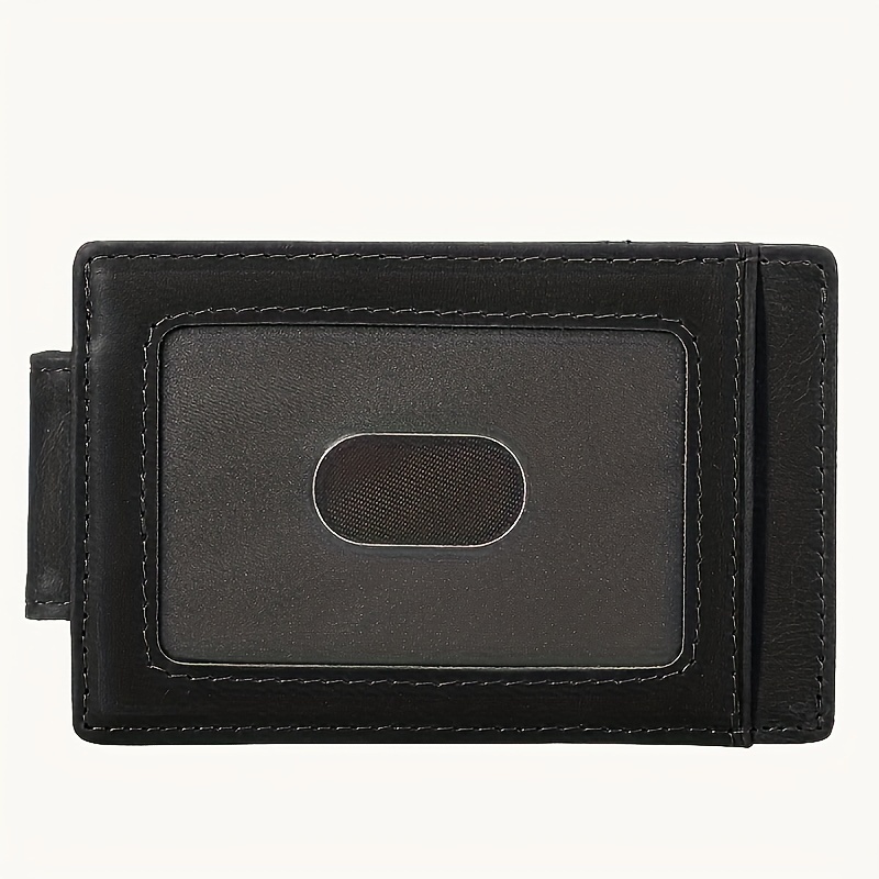 1pc Mens Credit Card Holder Front Pocket Wallet Vintage Money Clip