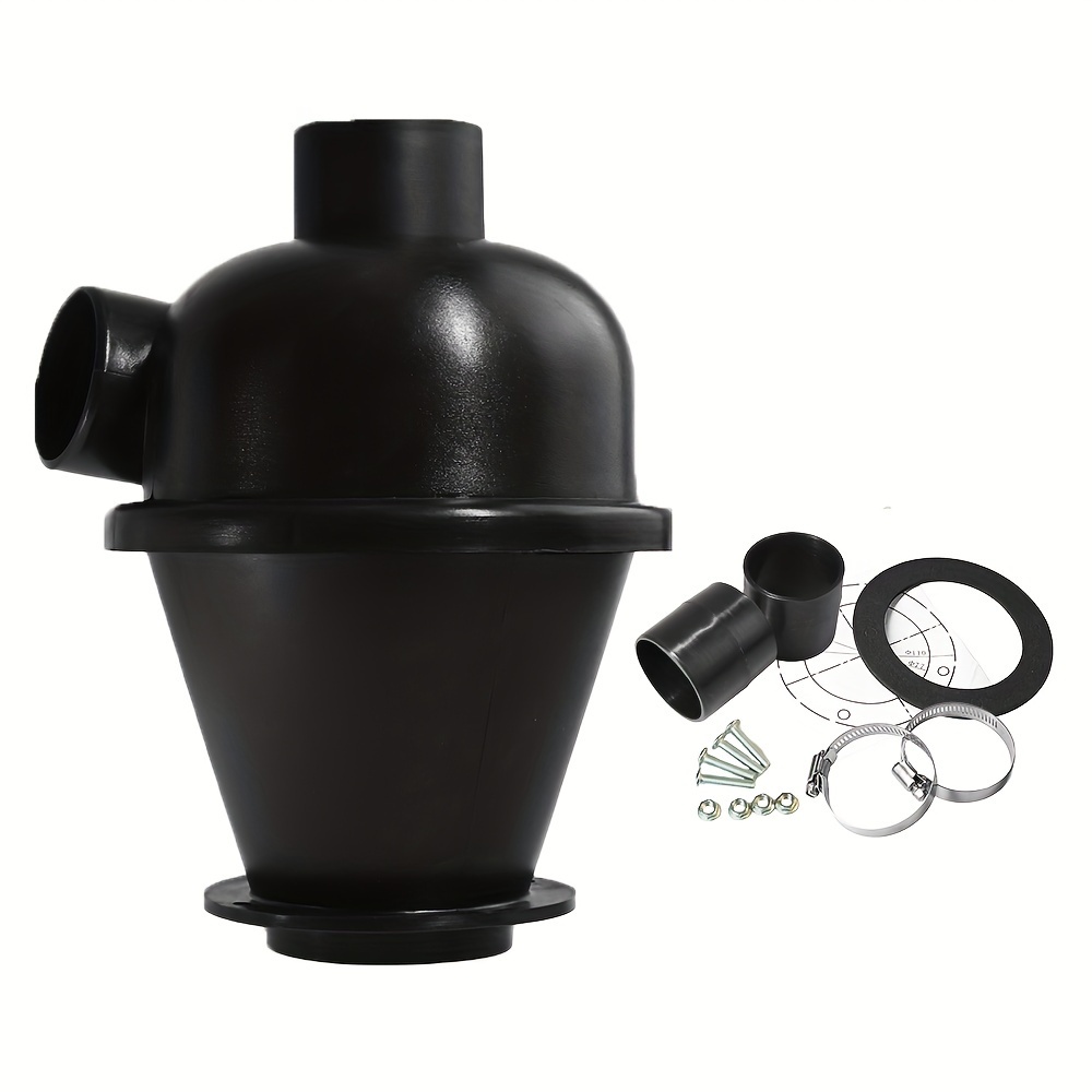 1pc Detachable Cyclone Dust Collector With Filter, Turbocharged Separator For Woodworking, Home Cleaning - Plastic, Diy, Canister, Dust Cyclone
