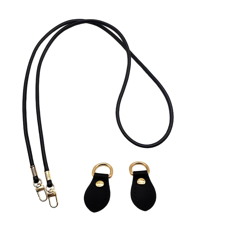 TEMU Set da 3 pezzi di accessori fai da te per tracolla e fibbia per borsa, accessori per borse, 1 tracolla da 120 cm + 2 fibbie di collegamento in
