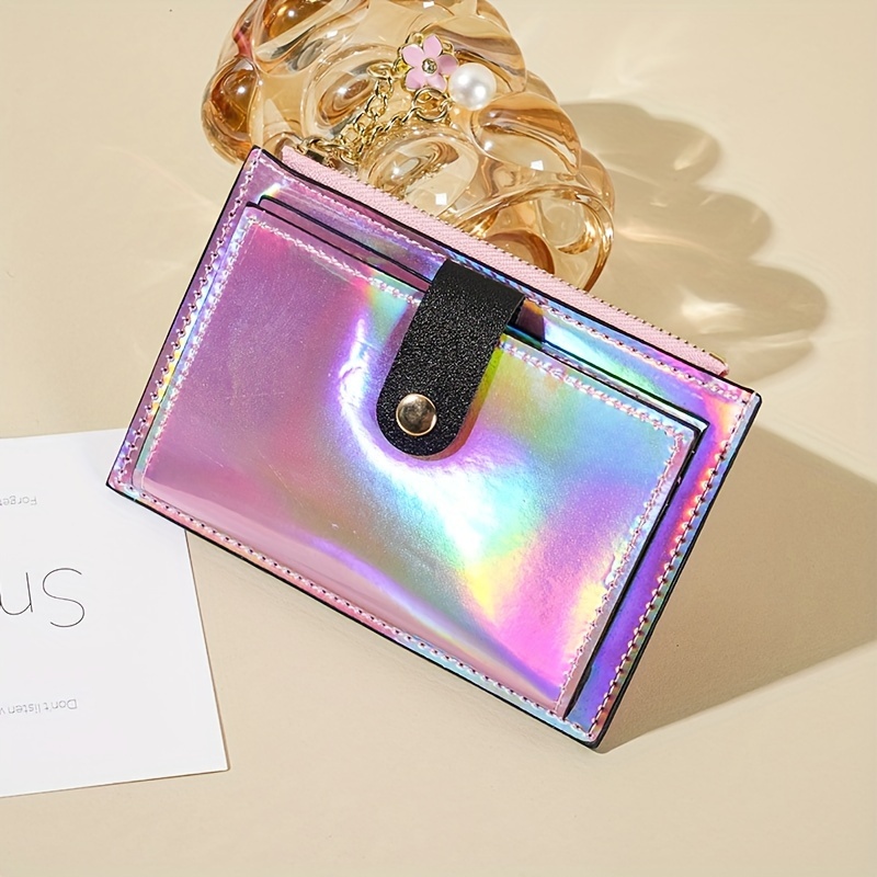 Image of [ Jin Jin] 2024 New Women'-thin Card Case Lacquered Glossy Card Case Korean Style Multifunctional Card Case Coin Purse