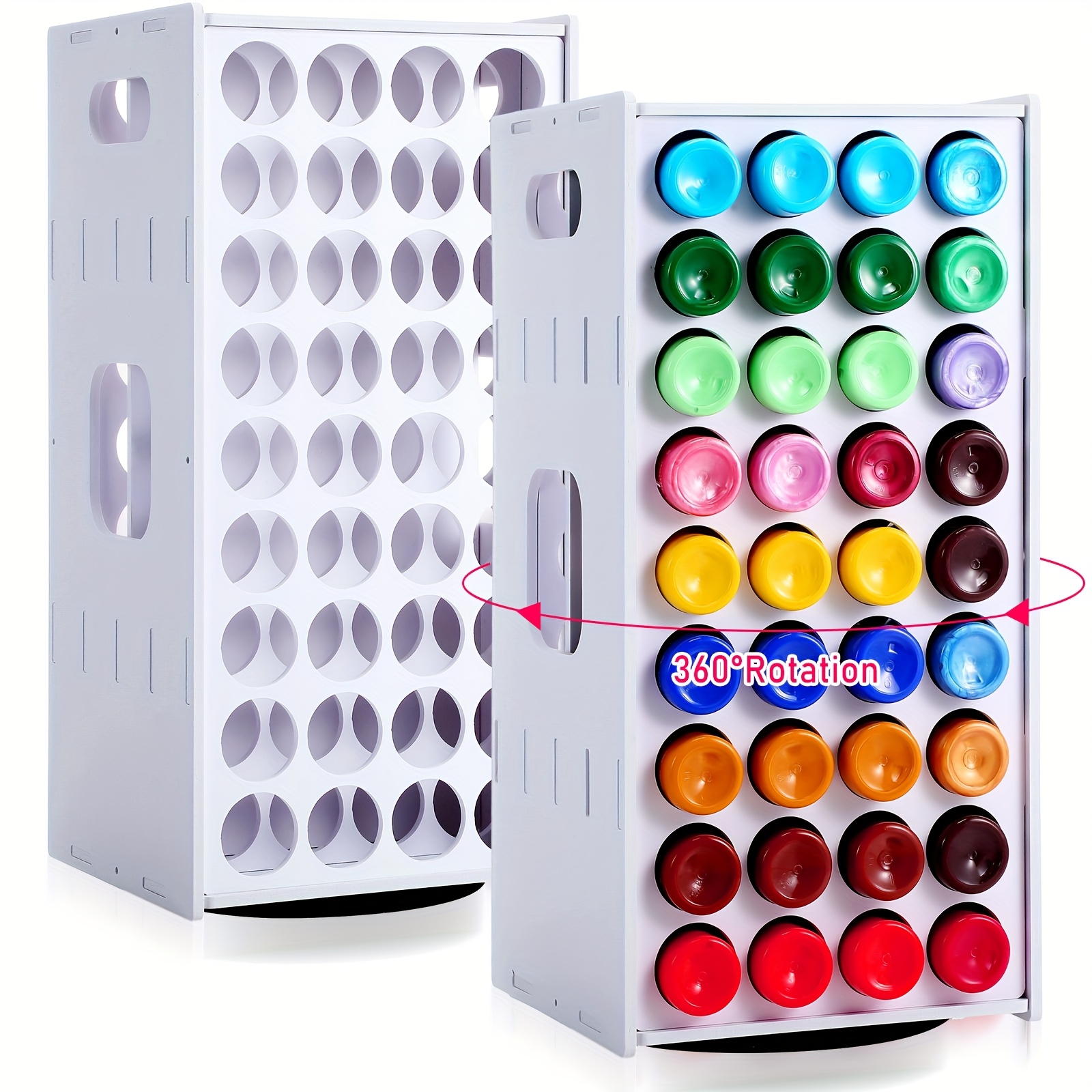 MEEDEN Paint Brush Holder - Wooden Paint Brush Organizer - Paint Organizer For Acrylic Painting - Art Supply Storage For Desk, Arts And Crafts, BJ-02