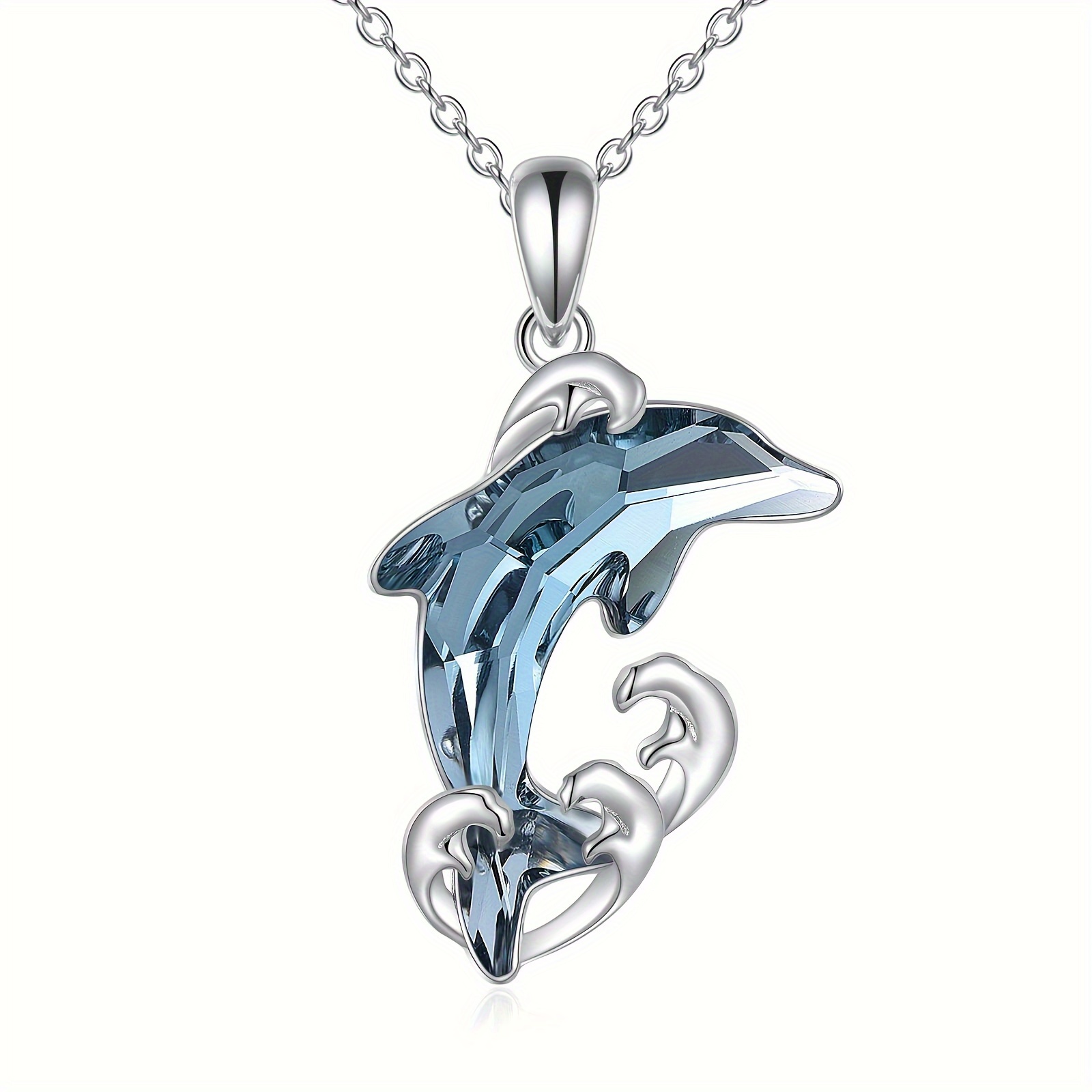 

Dolphin Necklace For Women Sterling Silver Pendant