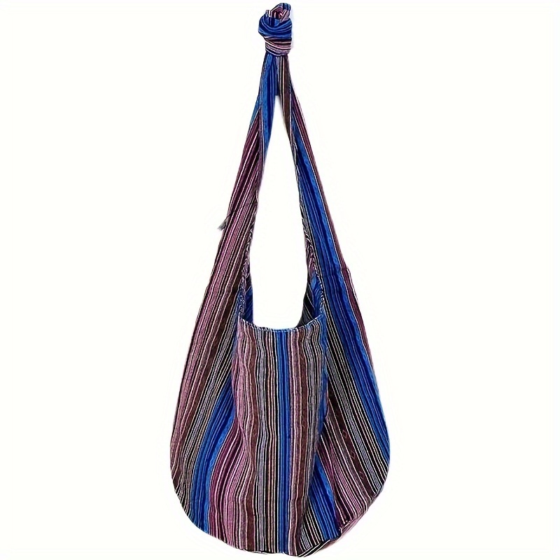 TEMU Bohemian Style Women Crossbody Bag Large Capacity Bag Gypsy Soft Portable Travel Bag