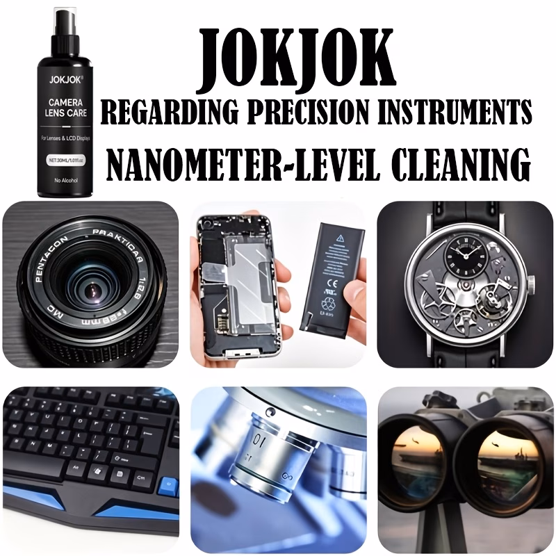 jokjok spray rinnovante per lenti per obiettivi fotografici, occhiali, schermi e dispositivi di precisione, antiappannante, rimuove , olio, e macchie, senza , sicuro e plastica, detergente multiuso per fotografia, elettronica e attrezzature delicate Dettagli dell'articolo 3