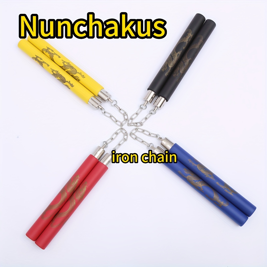 

Premium Pvc Sponge Nunchucks - Ideal For Beginners, Taekwondo & Martial Arts Training - Performance Sticks In Red/