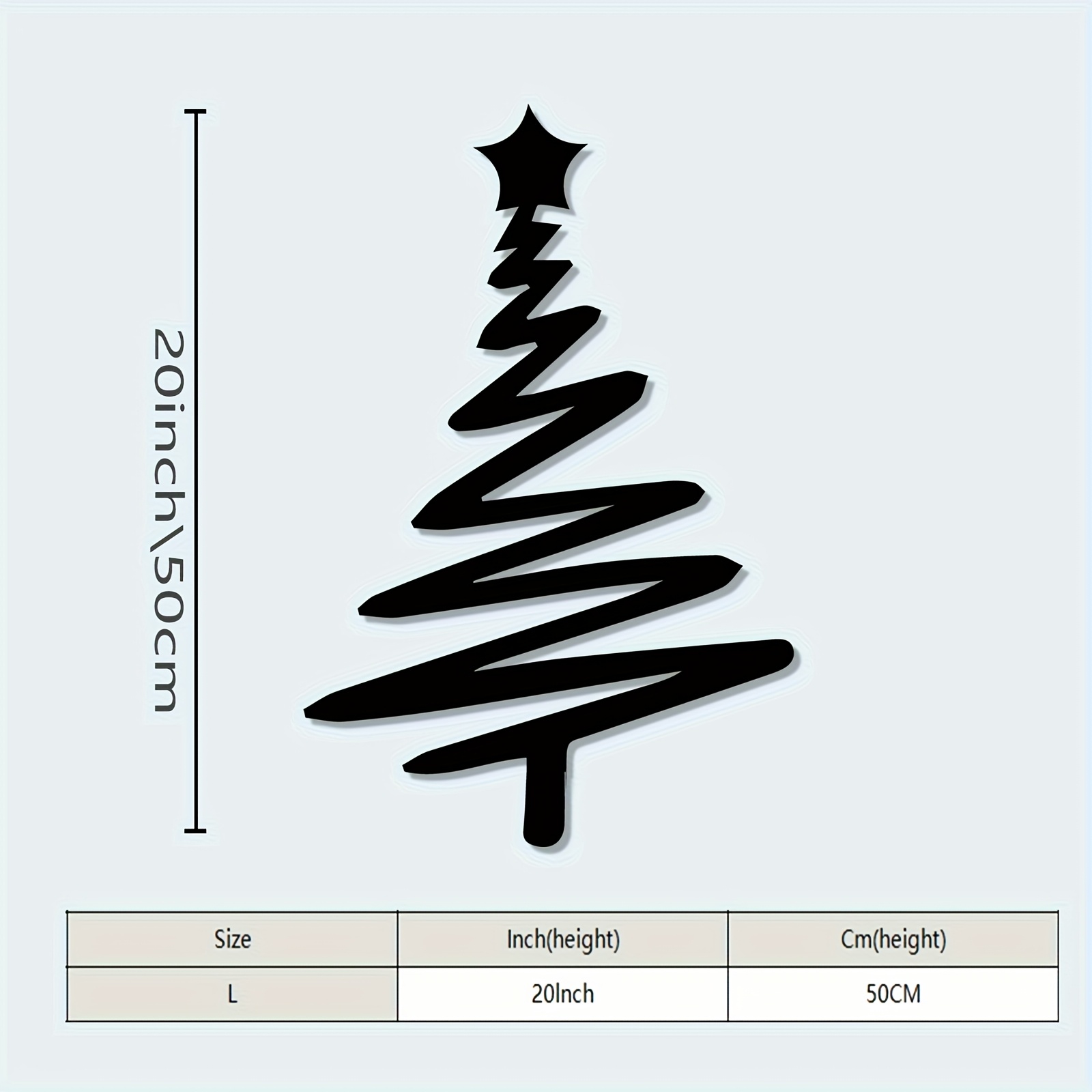 Image of 1pc Vintage Style Christmas Tree -powder Coated Iron Holiday Decoration With Holiday Decorations, Ideal For Home Walls, Ideal For Christmas Gifts, Ideal For Lovers, Christmas Decor