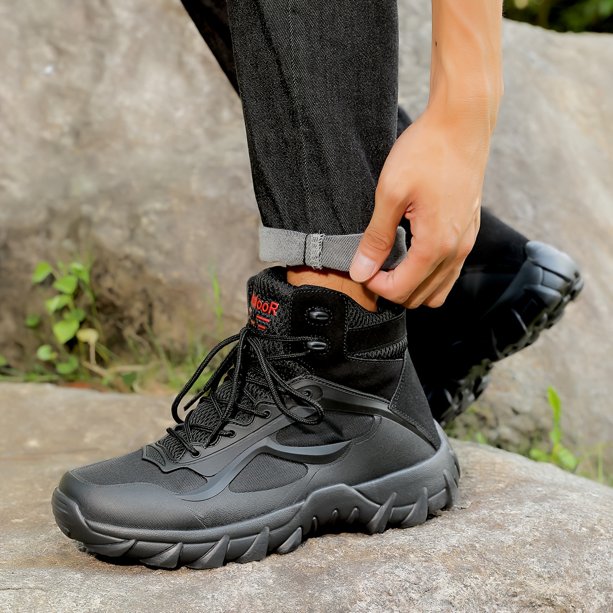 mens hiking boots terrain tpu sole breathable ankle support  display picture 1