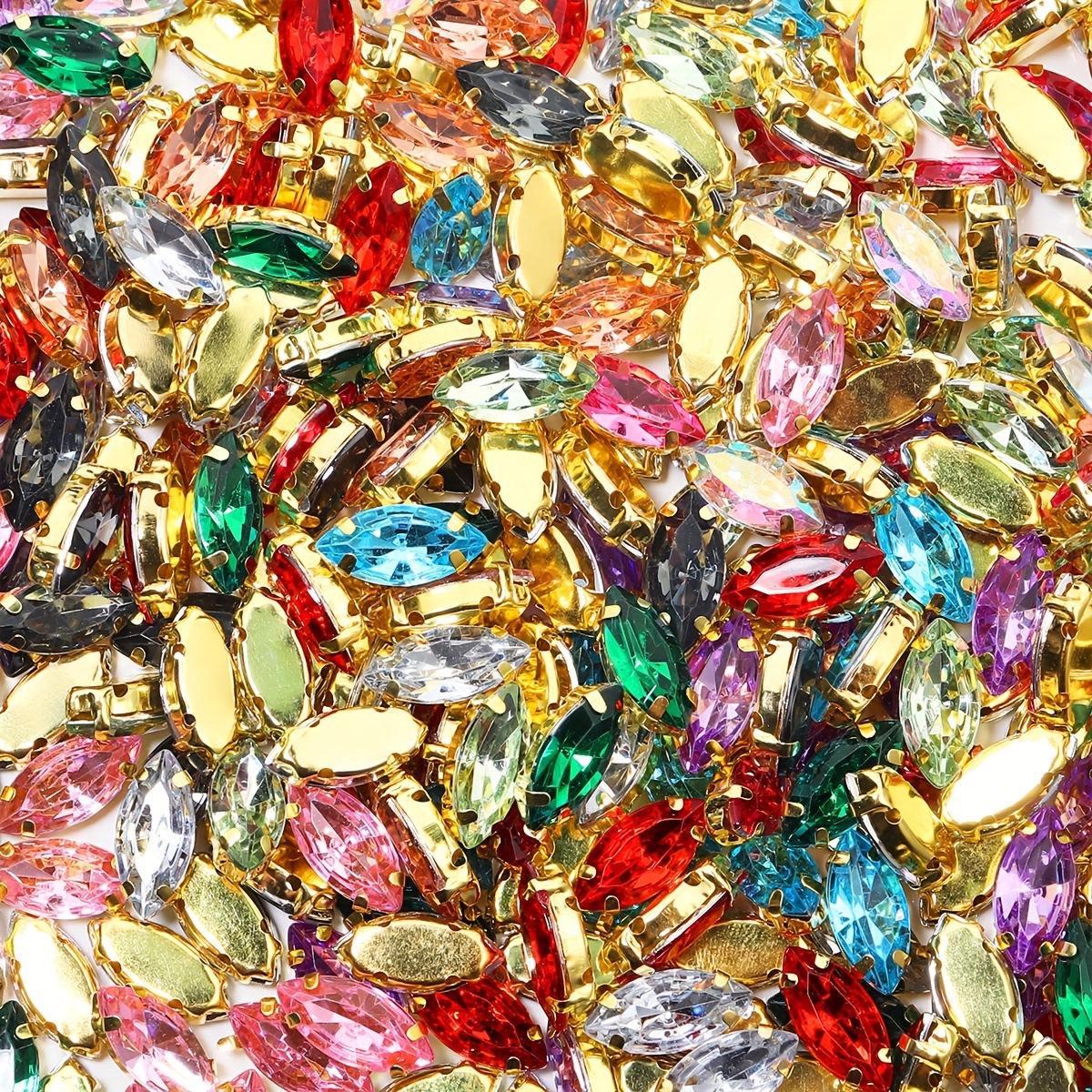 

50- Rhinestones For Sewing, Diy , , Hat, Doll Decorations, Jewelry Making, Accessories No