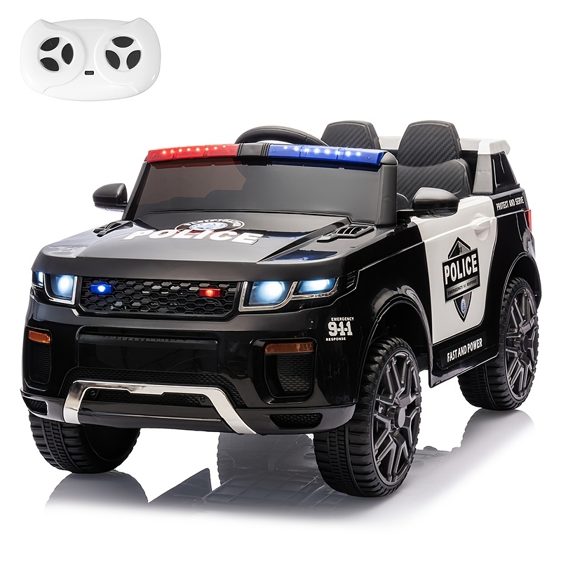 coche policía eléctrico niños plazas control remoto Temu