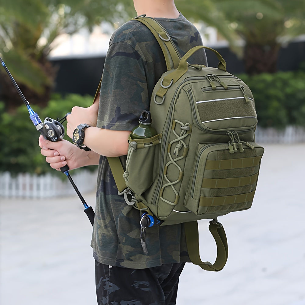 Fishing Backpack Large Capacity Backpack Fishing Bait Hooks - Temu