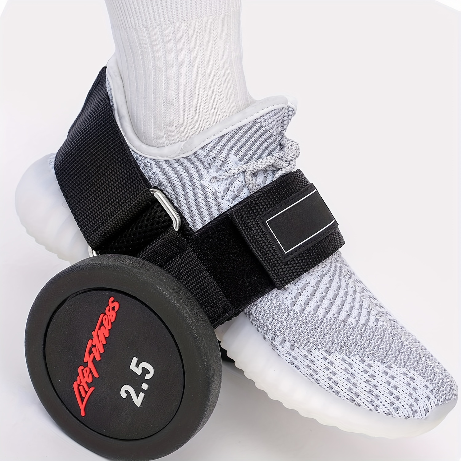 TEMU Feet Dumbbell Attachment, Tibialis Trainer, Feet Weight Lifting Dumbbell Ankle Strap, Leg Lift Exercise Equipment