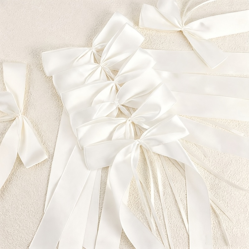 8 Wedding Gifts Handmade Ribbon Decorations For Car Doors, Suitable For Wedding, Car, Table, Room, And Party Decorations