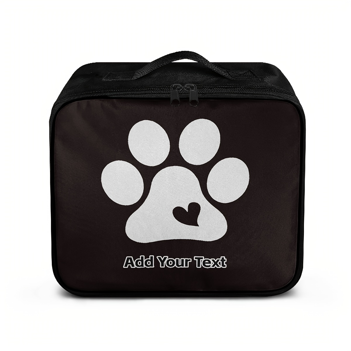 Personalized Pet Storage Box with Custom Text & Paw Print Design