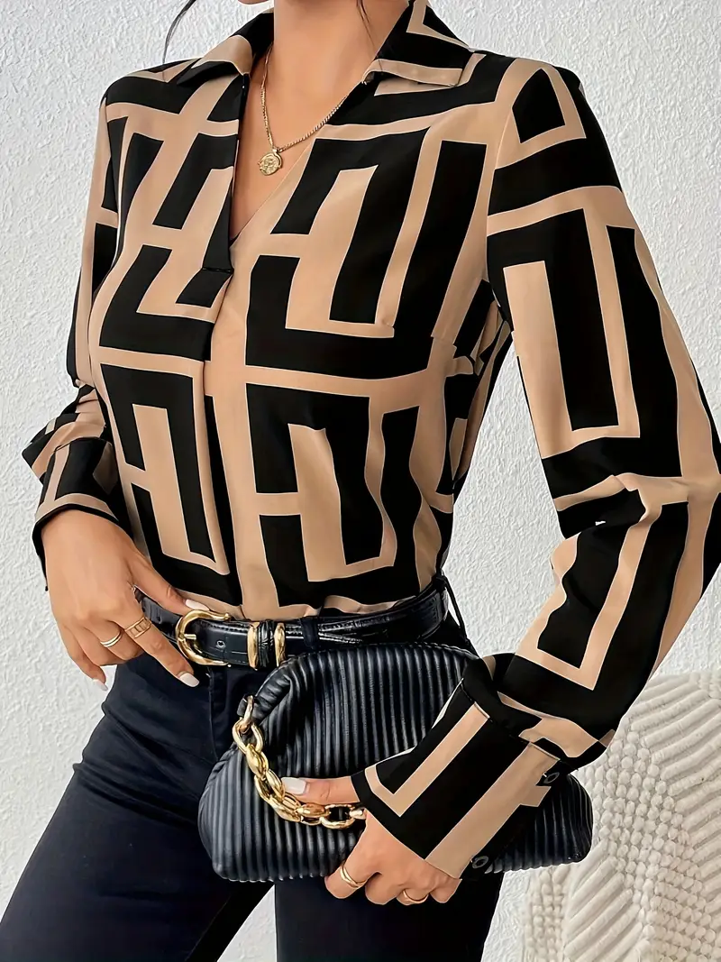 geo v lapel long for womens details 1