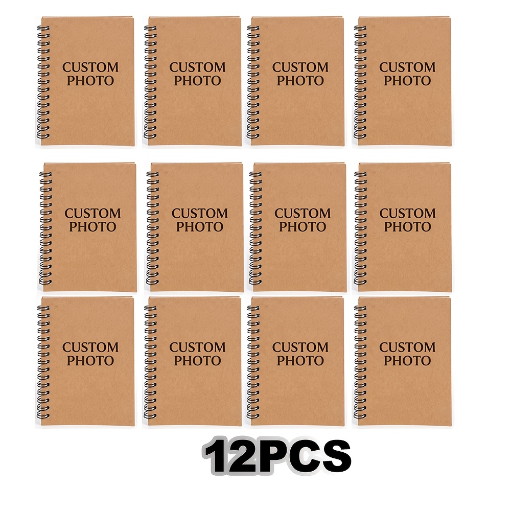 12pcs Customized A6 Spiral Notebooks Set