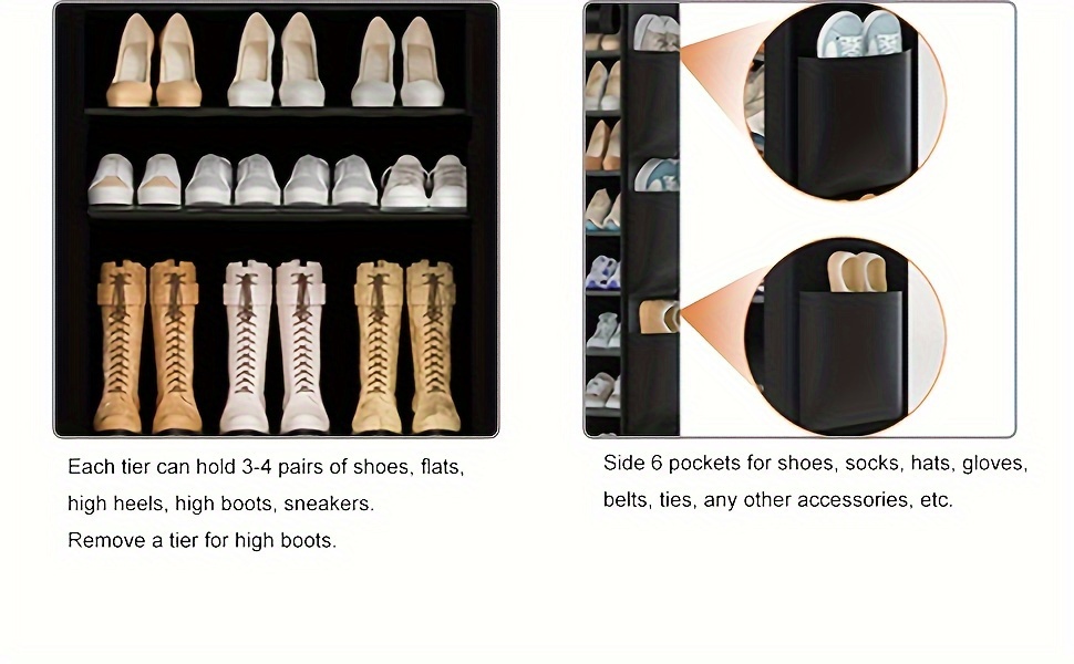 10 Tier Shoe Rack Grey Shoe Storage Large Capacity 50-56 Pairs Beautiful Tall Shoe Shelf Shoe Storage Cabinet Shoe Racks For Entryway Closet