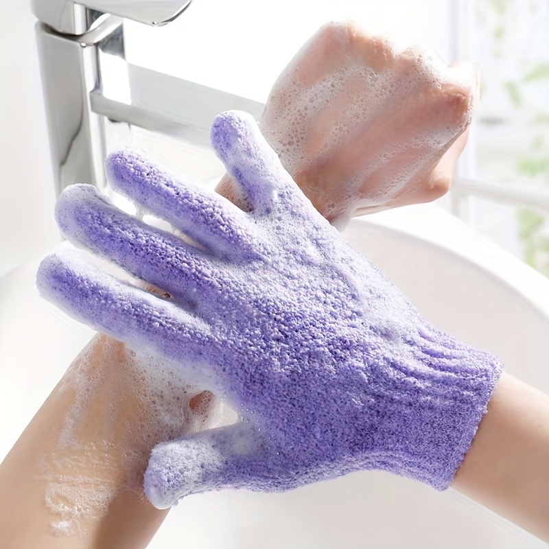 

1pc Exfoliating Bath Gloves, Shower Scrub Exfoliator Mitts, Massage Dead Remover, Body Wash Scrubbing Bathing Accessories