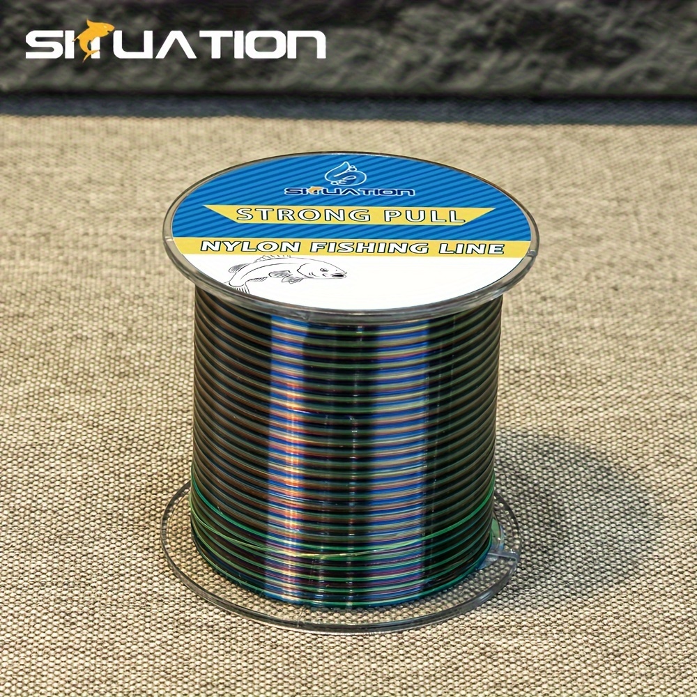 

1pc 500m/546yds Transparent Monofilament Nylon Line, Wear-resistant Leader Line For Freshwater And Saltwater, 7-80lb