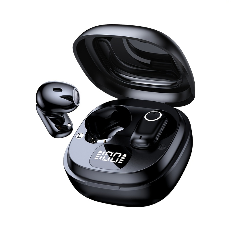 TEMU [acer 2026 New Model] Tws Wireless Headphones, Heavy Stereo + Call Noise Reduction, Ultra-long , Sports Running Half-in-ear Style, Low Latency ,