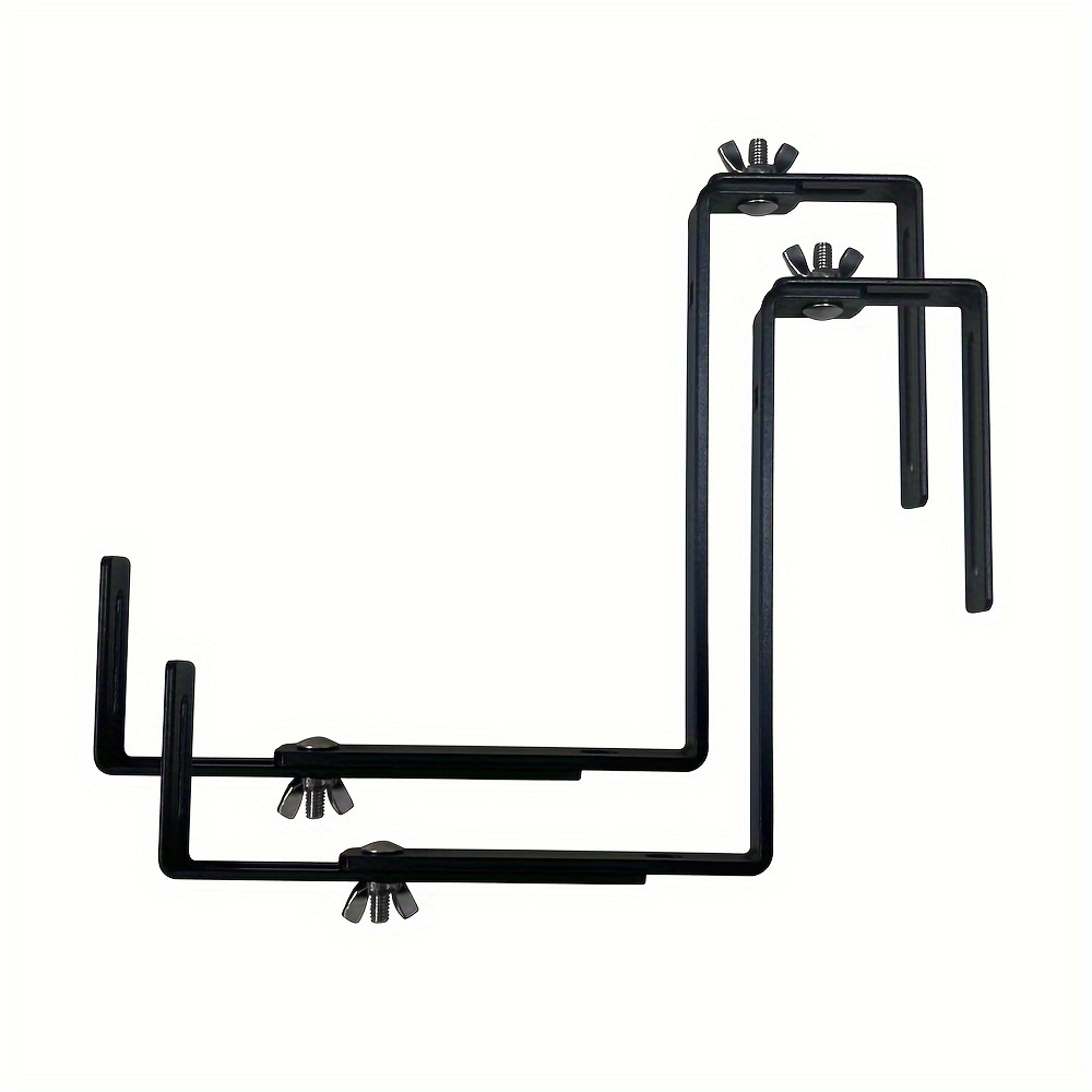 two adjustable flower pot box stands made of   metal   suitable for planting   on     ideal for fences     garden  