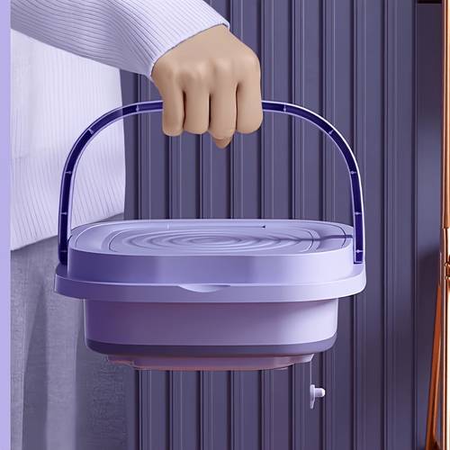 mini machine à laver pliable portable 9l - pour les , et - multifonctionnelle pour sous-vêtements, chaussettes et vêtements de bébé - , réduction du bruit et faible consommation - pour étudiants,