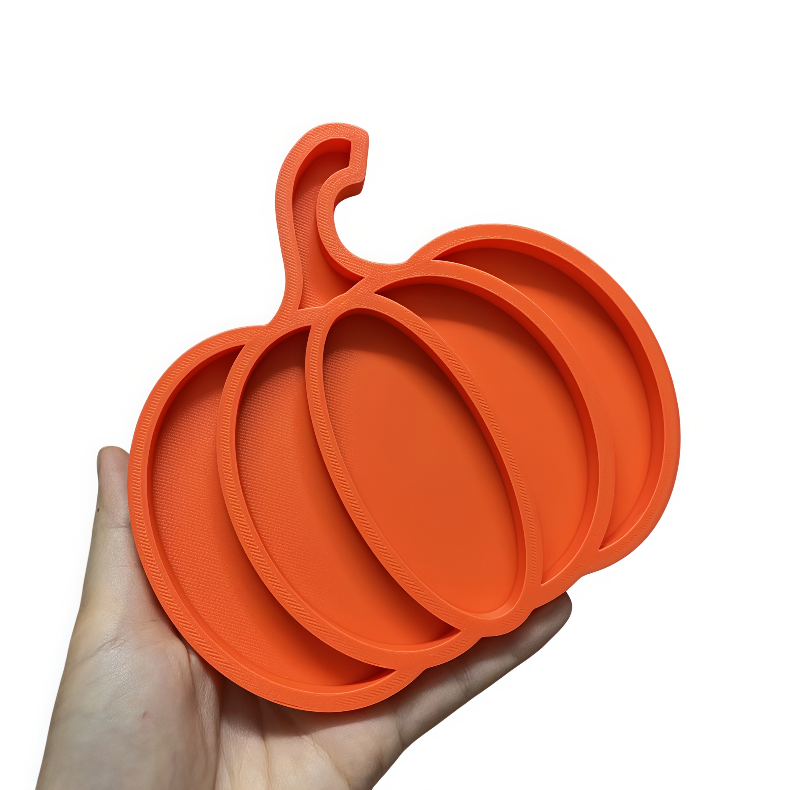 TEMU Halloween Pumpkin Storage Tray, Jewelry Organizer Box, Compartmentalized Small Items Tray, 3d Printed Pumpkin Ornament, Halloween Desktop