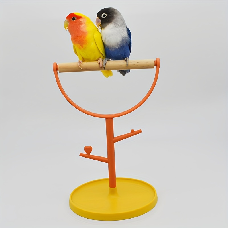 Durable Wooden Bird Perch for Cage - Comfortable Grinding Stick for Birds -  Fun Bird Toy and Supplies