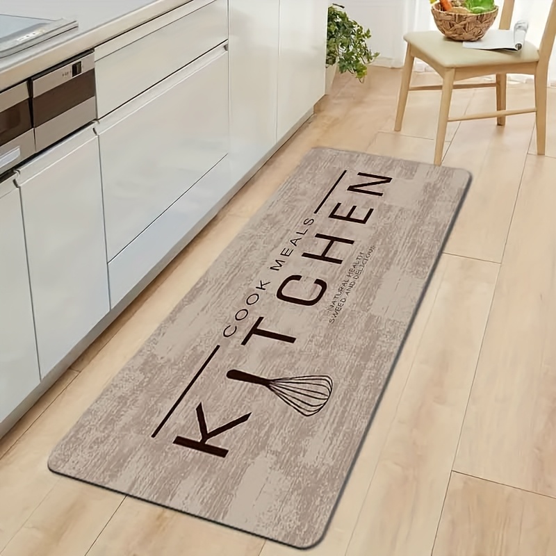 TEMU 1 stuk nieuwe keukenpatroon vloermat voor hal en balkon met 2D platte bedrukking, verdikt, geschikt voor keuken, woonkamer, veranda, balkon en