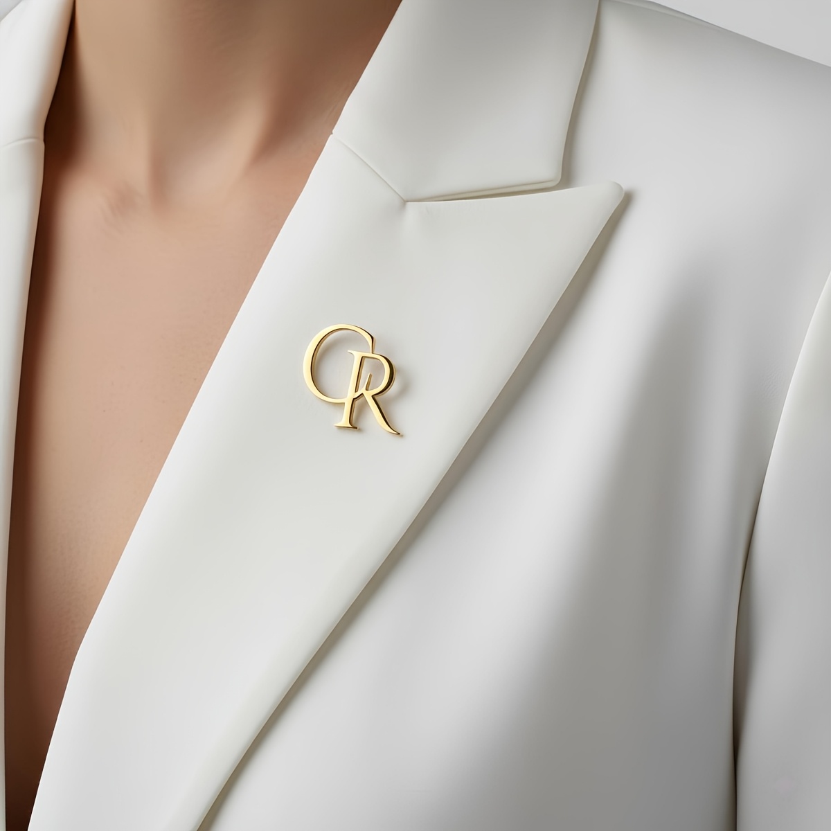 TEMU 1 Custom Name Brooch, Minimalist Unisex Jewelry, Suitable For Daily Wear, Banquet Attire, And Wedding Suit Accessories