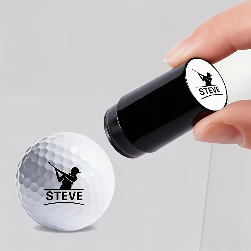 TEMU Application personnalisée, Tampon de golf personnalisé, Tampon de golf personnalisé étanche à séchage rapide, Personnalisé (auto-encressement),